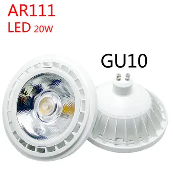 AR111 GU10 LED Žiarovka Stmievateľné 12W 20W 25W KLASU ES111 LED Reflektor Osvetlenie AC 110V 220V Teplá Biela Studená Biela