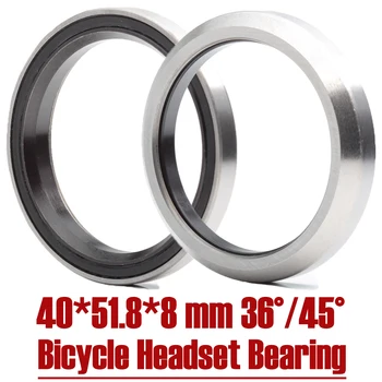 ACB518H8K Cestnej Bike Headset Ložiská 51.8*40*8 mm ( 2 KS ) 36/45 Stupeň chrómová Oceľ Zúžené Hornej Dolnej ACB Ložiská Nastaviť